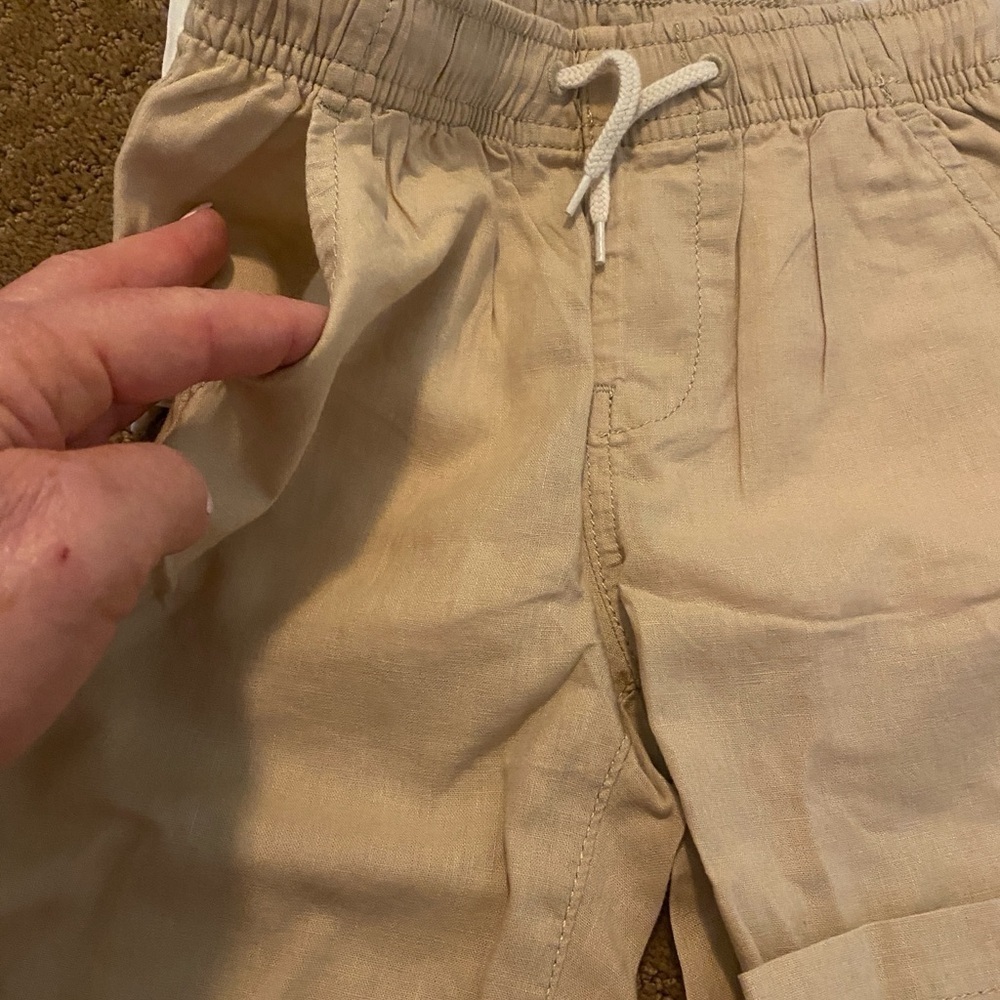 Gap Boys White Button Down Shirt & Tan Pants Set New Size 4 - Picture 13 of 16